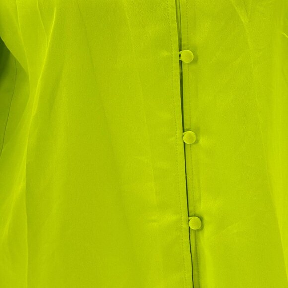 Halogen Womens Neon Button-Up Blouse S - Picture 7 of 11